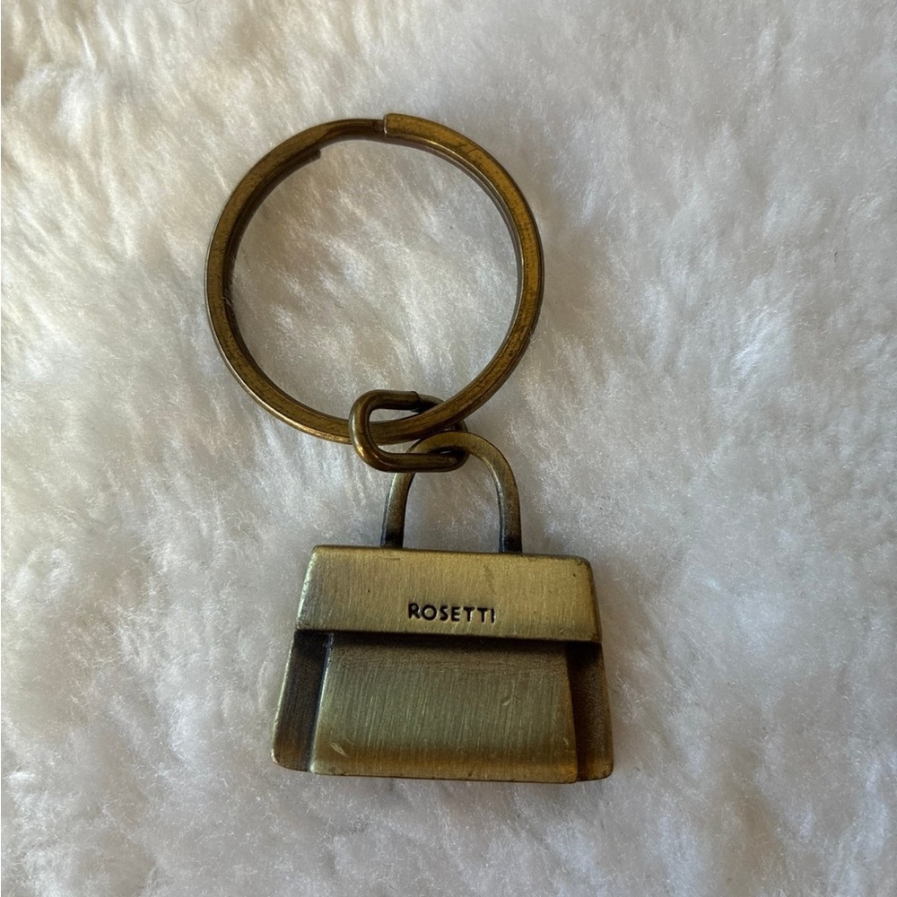 Rosetti Antique Gold Handbag Keychain